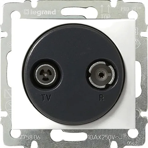 Valena - Розетка TV-RD для каб. сети 862MHz, белая