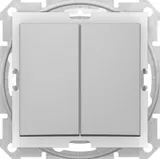 Выключатель Schneider Electric Sedna, 2-х клав IP44 алюминий