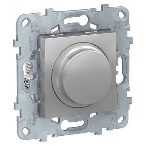 Светорегулятор Schneider Electric Unica, NEW LED Wiser повор-наж, универсальный 7-200Вт, алюминий