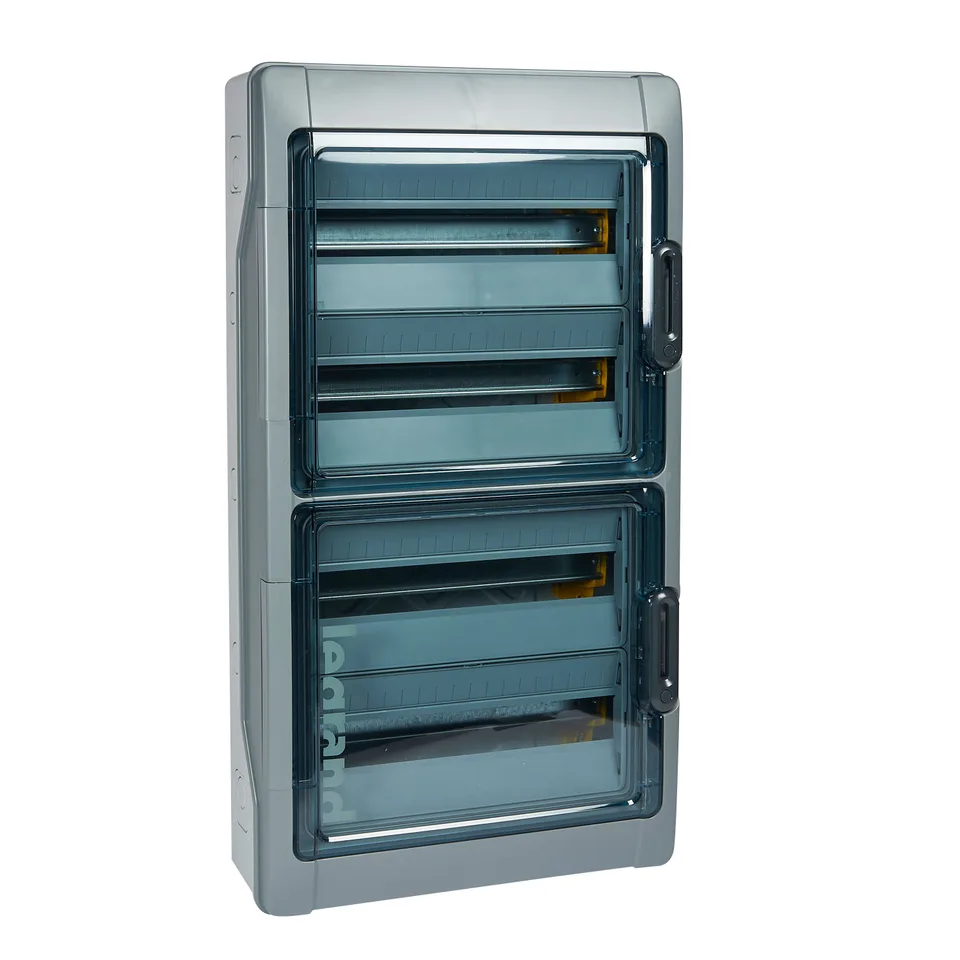 Шкаф PLEXO3 на 72M (4х18), IP65, c кл. PE/N-1x25+34x16/1x25+34x16мм2