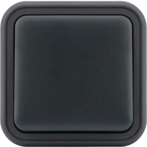 Переключатель 1-клавишный накладной, цвет антрацит, IP55, серия W55