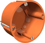 Коробка HG 60 MW монтажная влагозащищенная, для полых стен, 8 мембранных вводов 20мм, глубина 47мм, оранжевый, полипропилен