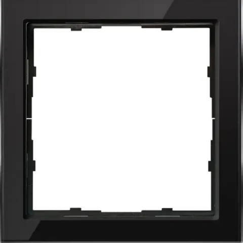 Рамка 1-я черное стекло, серия R98 Glass