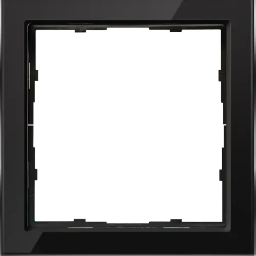 Рамка 1-я черное стекло, серия R98 Glass