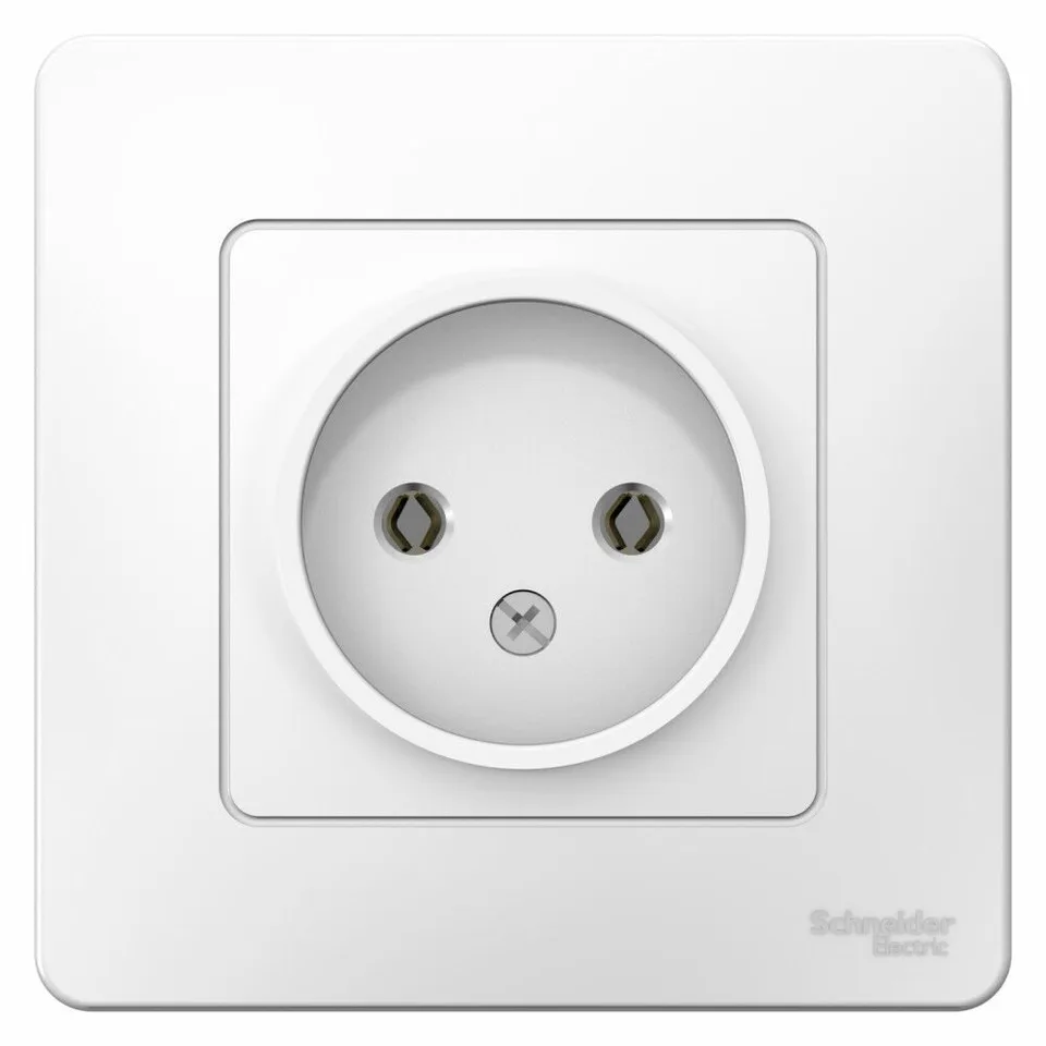Розетка Systeme Electric Blanca, скрытой установки без заземления без шторок 16А, 250В, белый