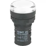 Индикатор световой ND16-22DS/4C белый, компактный, встр. конденсатор, IP65 АС230В (R)