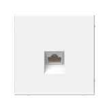 Компьютерная розетка Systeme Electric ArtGallery, RJ45, кат. 6A, механизм, белый