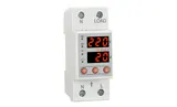 Реле контроля напряжения и тока RD-MVA/63 1NO+N, 63A, 220VAC, Umin(140_210V)/Umax(220_280V), Imin/Imax(1_63A), 0.1_0.5s/5_600s, LED-дисплей, 2M