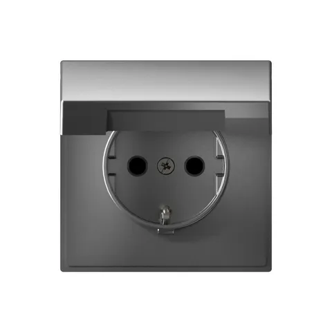 Клемма Systeme Electric ArtGallery, розетка с заземл. со шторками с крышк., 16А, IP20, механизм, быстрозажимные, сталь
