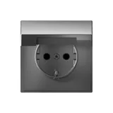 Клемма Systeme Electric ArtGallery, розетка с заземл. со шторками с крышк., 16А, IP20, механизм, быстрозажимные, сталь