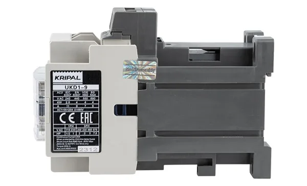 Контактор UKD1-9-10-24DC, 3P, 9A(AC-3), 25A(AC-1), 4kW(400VAC), Uк=24VDC, 1NO+1NC