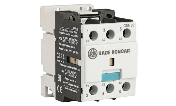 Контактор CNN 30 00 220/230V 50Hz, 3P, 30A/(40A по AC-1), 15kW(400VAC), 220/230VAC