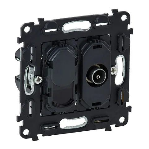 Valena In'Matic - Розетка TV простая + RJ45 Кат.6 UTP