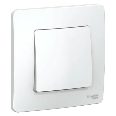 Выключатель Systeme Electric Blanca, скрытой установки 1-клавишный (cх.1), 10А, 250B, белый