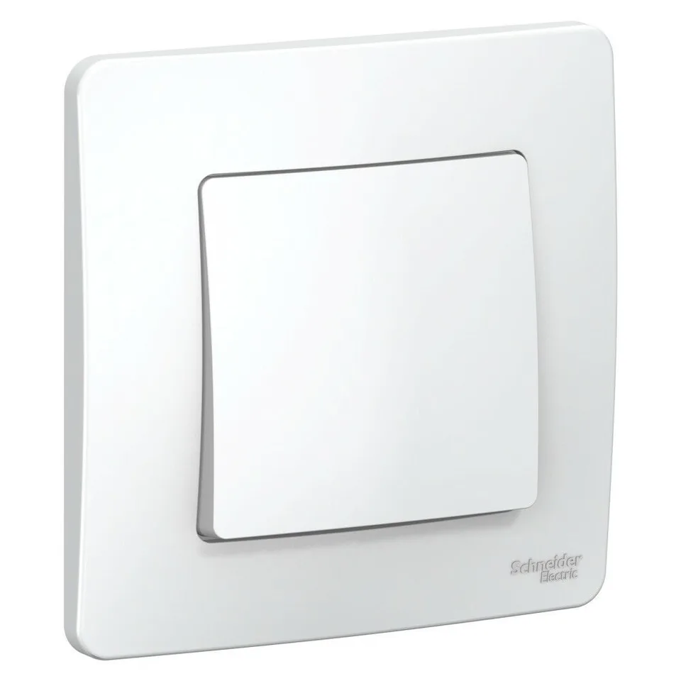 Выключатель Systeme Electric Blanca, скрытой установки 1-клавишный (cх.1), 10А, 250B, белый