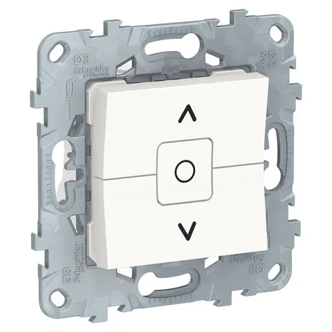 Выключатель для жалюзи Schneider Electric Unica, NEW, 2-клавишный, схема 4, белый
