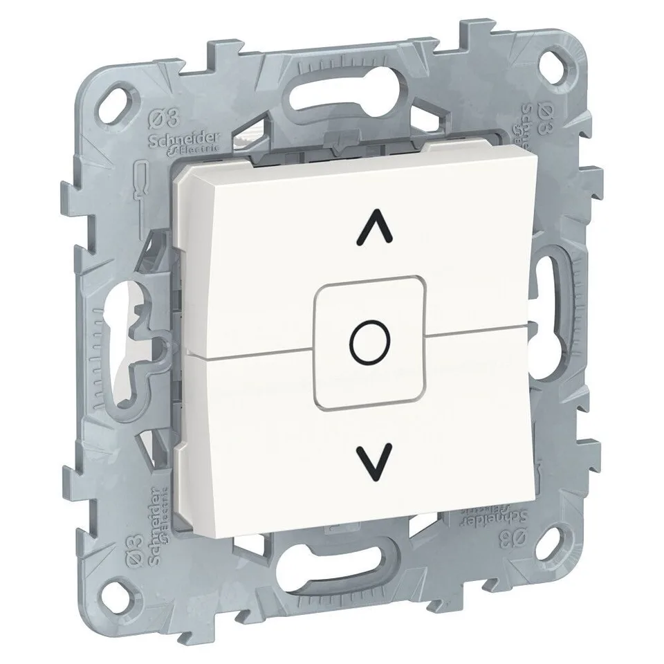 Выключатель для жалюзи Schneider Electric Unica, NEW, 2-клавишный, схема 4, белый