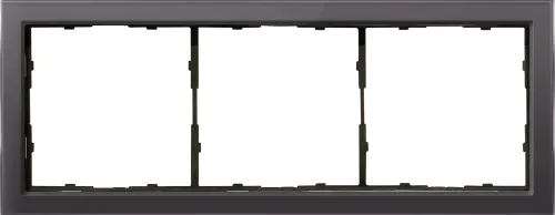 Рамка 3-я стекло мокко, серия R98 Glass