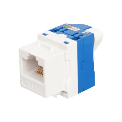 Модуль Keystone Toolless RJ45, cat. 5e, UTP, 180 град., белый