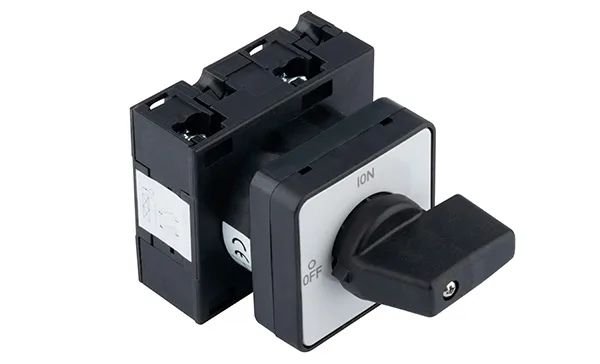 Переключатель UKT0-1-102/E, 2P, 20A, тип 0-1, 2NO на 1, на дверь, фронт IP65