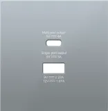 Накладка для розеток USB A+C, алюминий, серия R98