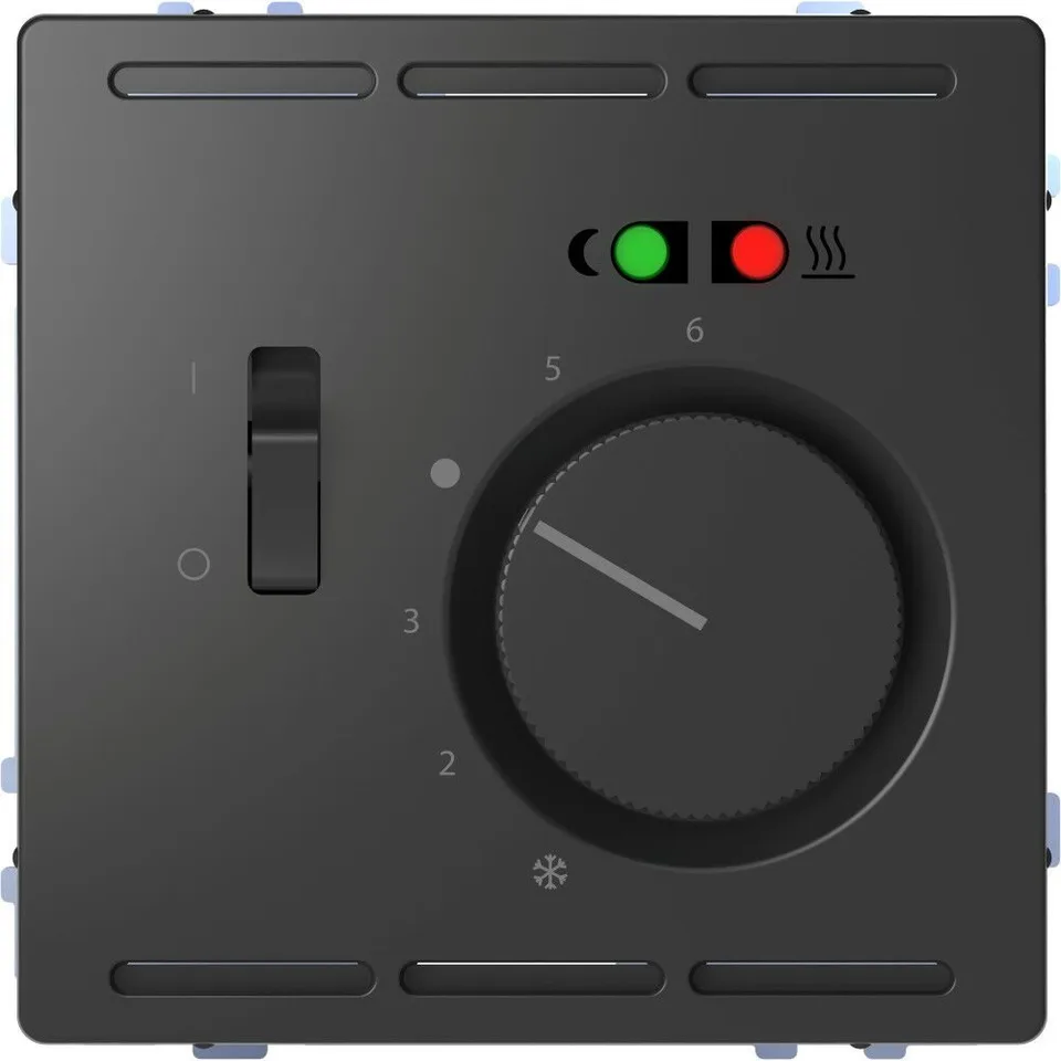 Термостат Schneider Electric D-Life, терморегулятор тепл. пола с центр. пл. с выкл. +4м 230В, антрацит, SD
