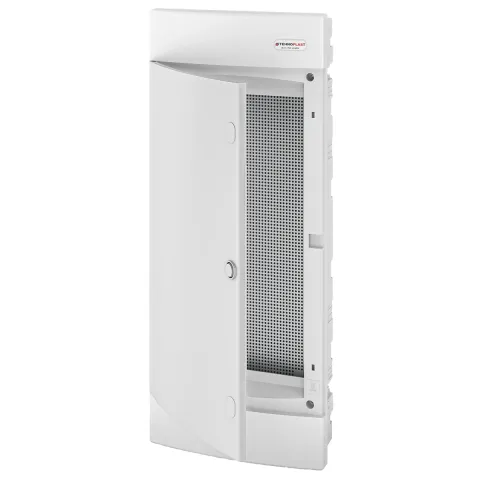 U48CW IT, Щит встраиваемый мультимедийный, 4 ряда, белая дверца, IP40