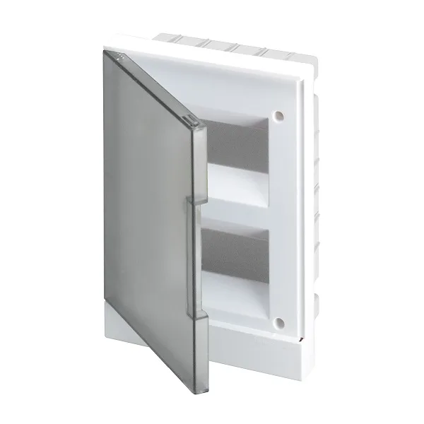 Щиток встраив. ABB Basic E BEF402216, 2x8M, прозр. серая дверь, 63A, IP40, 230x315x102mm, 2хPEN-шина