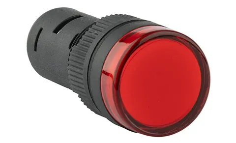Индикатор светодиодный моноблочный AD16-16C, красный, LED 220VAC/DC, 16mm, IP50