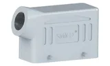 Корпус разъема, размер H16B, кабельный, угловой ввод M25, металл, IP65, RAL 7037