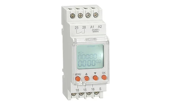 Цифровой таймер RD-TMS2, 1CO+1NO, 8A(250VAC), 24_240VAC/DC, 0s_99h59min59s, многофункциональное - 24 функций, LCD, 2M