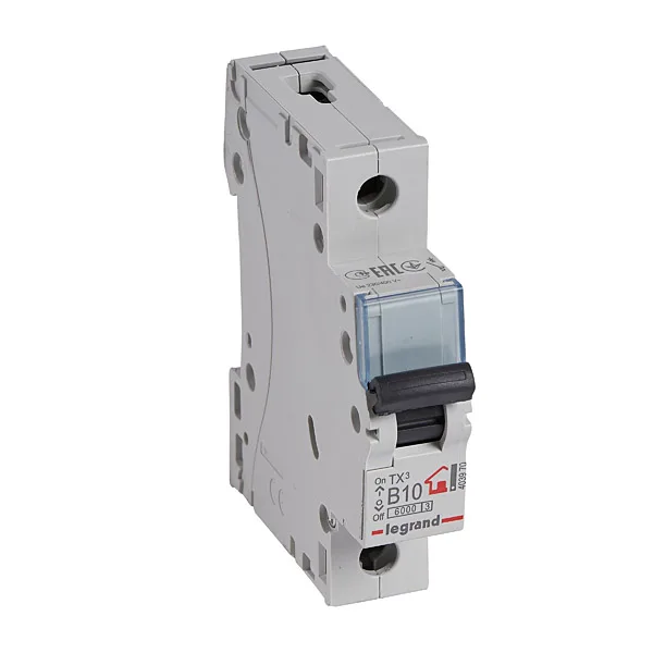 Авт. выключатель TX3, 1P, 10A, хар-ка B, 6kA, 1M