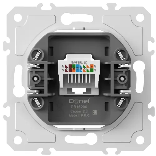 Механизм розетки RJ45 одиночная cat.5/ClassE-8, серия DB