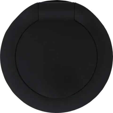Накладка для розетки Schuko с заземлением, с крышкой, 16A 250 В~, матовый карбон, серия D16