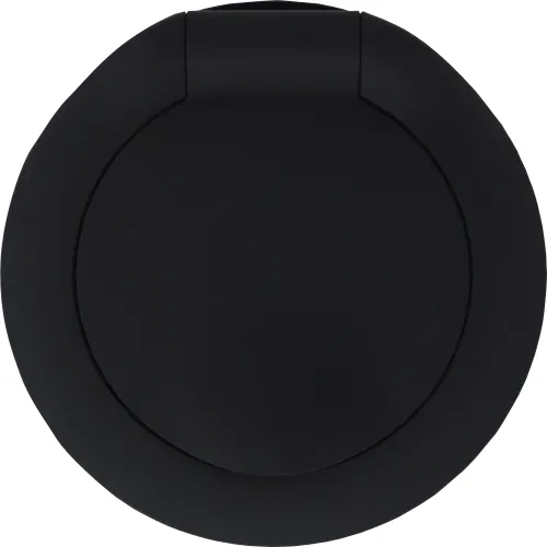 Накладка для розетки Schuko с заземлением, с крышкой, 16A 250 В~, матовый карбон, серия D16