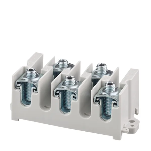 Моноблок для пятижильного кабеля Morek MAB16x5 серый, 5P(3P+N+PE), 5x2,5_16mm² Cu, 5x124A, 690V