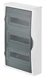 Щит навесной 3x12M, N/PE 4x 6x16+3x10mm2, дымчатая пласт. дверь, белый RAL9003, 560x354x107mm, IP40