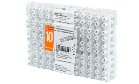 Клеммник T85 разрезаемый, 12шт, 16mm², 76A, 450V, полипропилен, белый