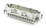 Разъем многополюсный EB, вилка, 24P (25-48), 16A 400V, винтовой зажим, пластик V0