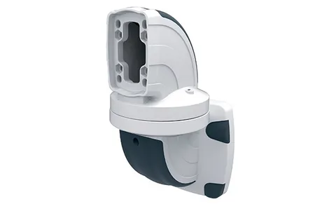Держатель поворотный (315°) настенный ETR120, горизонтальный выход, RAL7035/RAL5020, m=6,6кг