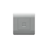 (NEW3-E) Розетка компьютерная 1хRJ45, серебряный