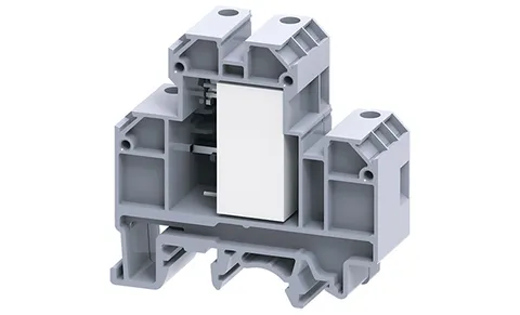 Клемма с RC-цепью CDL4U(E)RC0.22MF /18х55,5mm, винтовая, 4 присоед., 4(max 6)mm2, 0,22MF, 20A, 630V, серая