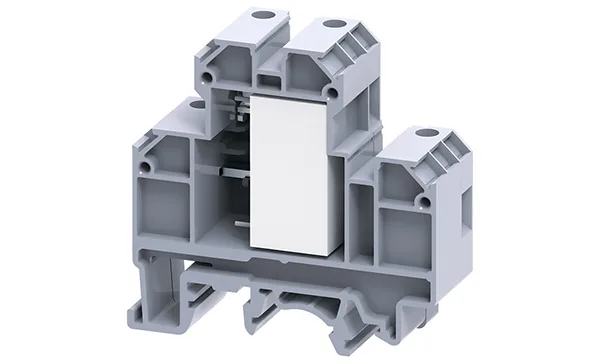 Клемма с RC-цепью CDL4U(E)RC0.22MF /18х55,5mm, винтовая, 4 присоед., 4(max 6)mm2, 0,22MF, 20A, 630V, серая