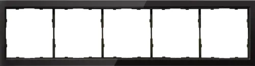 Рамка 5-я черное стекло, серия R98 Glass