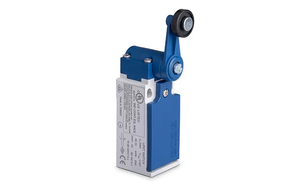 Выключатель концевой L5, 1NO+1NC, 3A 240V AC-15, пласт. качающ. рычаг с роликом 18mm, пластиковый корпус, IP65
