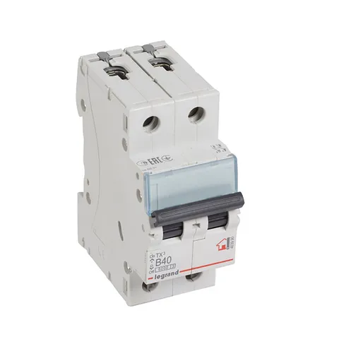Авт. выключатель TX3, 2P, 40A, хар-ка B, 6kA, 2M