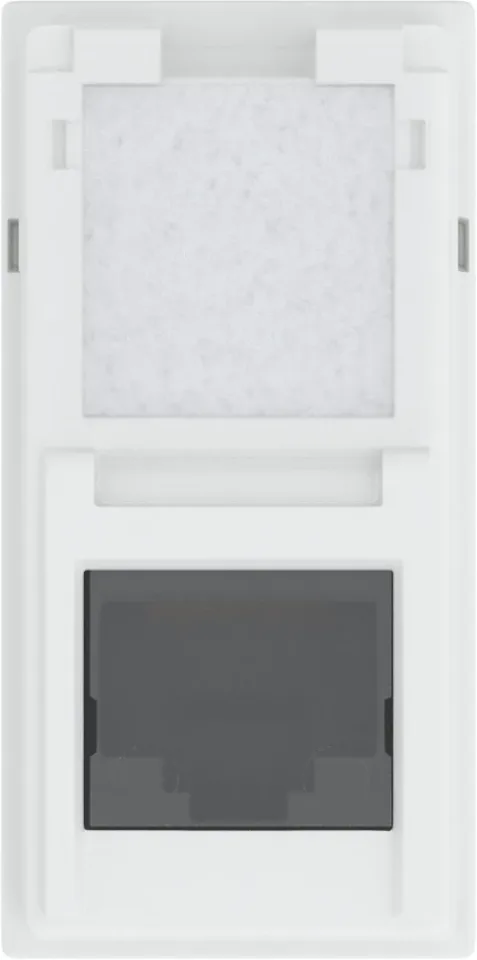 Розетка компьютерная RJ45 cat6 UTP 1 модуль, белый