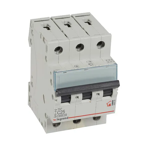 Авт. выключатель TX3, 3P, 25A, хар-ка C, 6kA, 3M