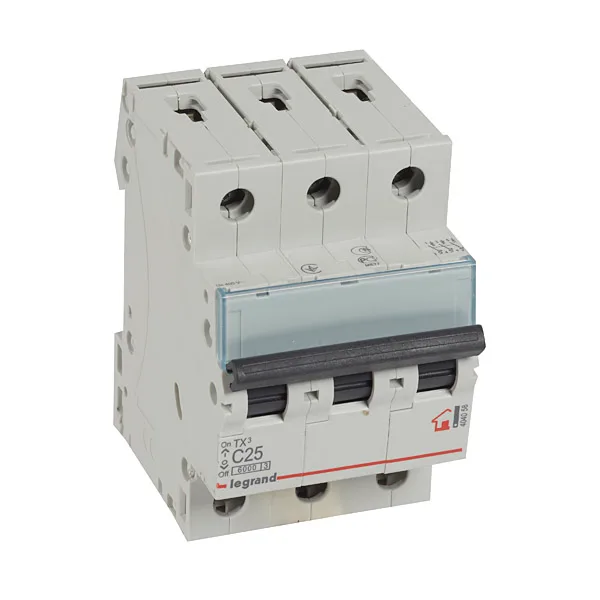 Авт. выключатель TX3, 3P, 25A, хар-ка C, 6kA, 3M
