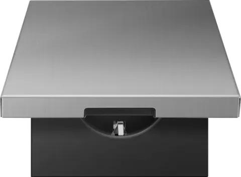 Накладка для розетки Schuko с заземлением, с крышкой, 16A 250 В~, никель, серия R98 METAL